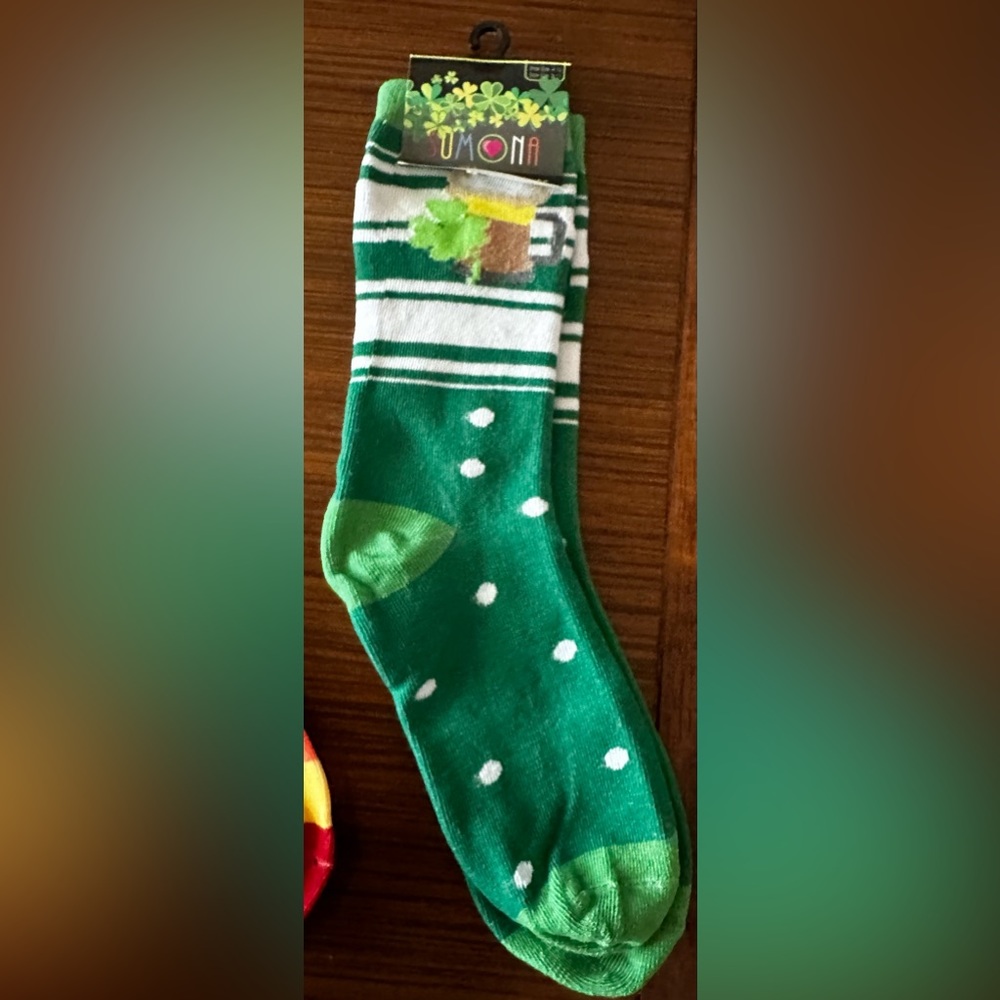 Women’s St. Patrick’s Day Socks Size 9-11 shoe size 4-10. Brand new.